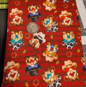 Western Gnome Cotton Fabric By The Yard